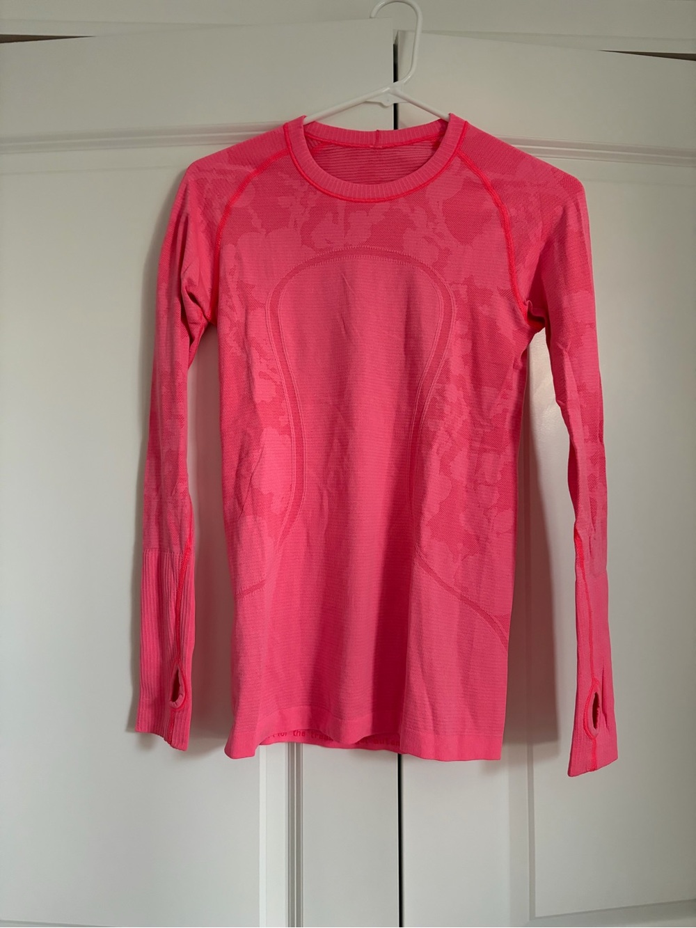 lululemon athletica Pink Seamless Long Sleeve Top